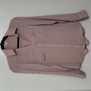 Express XS Button Up Shirt Dusty Pink